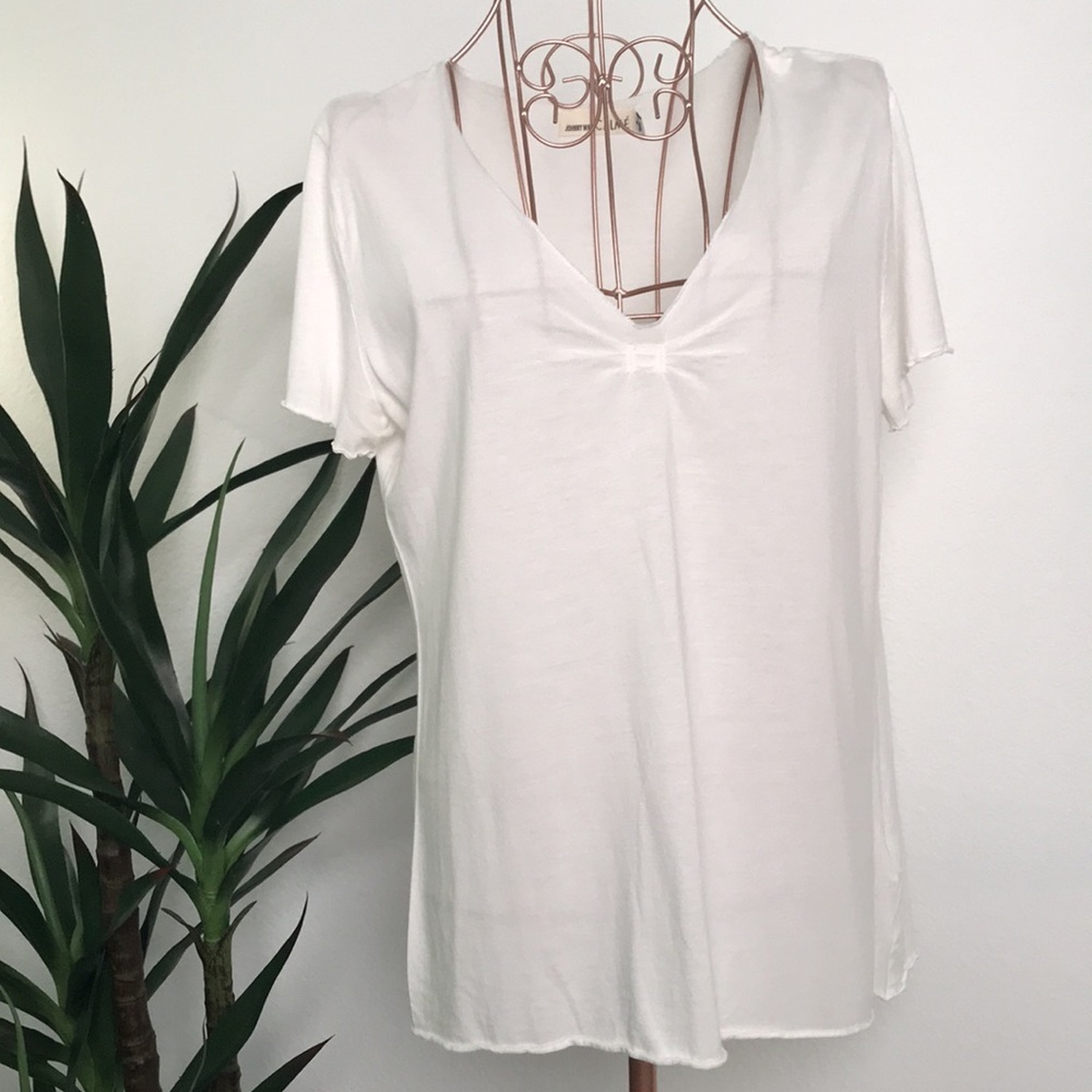 Johnnie Was Calme White Tee